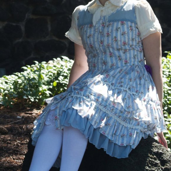 SOLD- R-Series tiered ruffle JSK dress EGL gothic lolita fashion - Picture 9 of 17